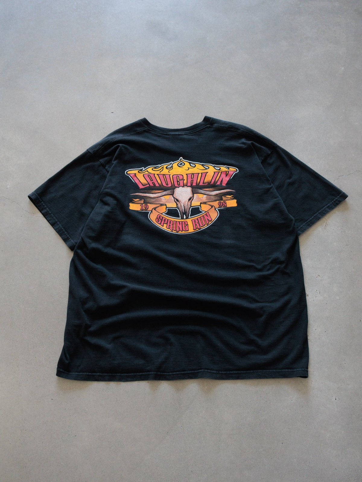 Vintage 1998 Black Laughlin Spring Run Tee (2XL)