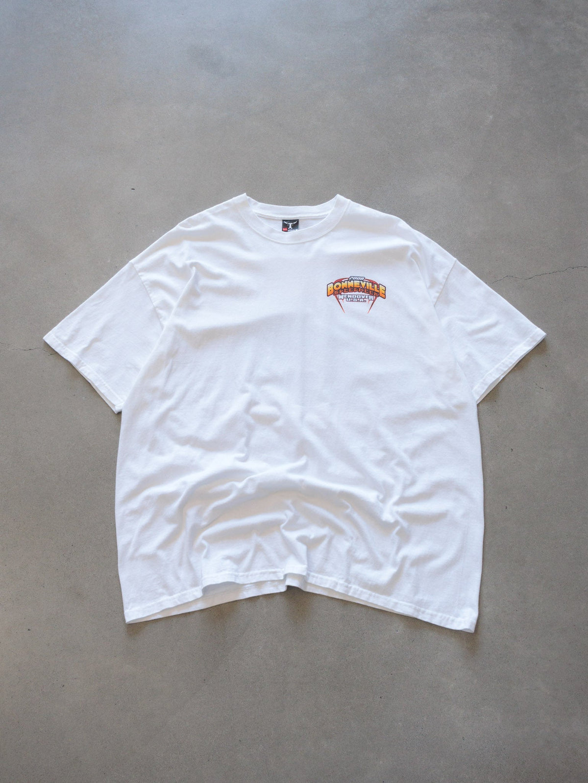 Vintage 2008 White Bonneville Speedweek Tee (2XL)