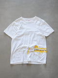 White Supreme Gold Gun Logo Tee (M)