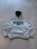 Vintage 90s Grey Lee Sport Seattle Seahawks Hoodie (2XL)