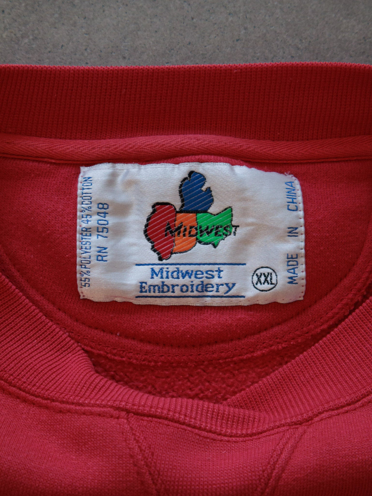 Vintage 00s Red Wisconsin Badgers Sweatshirt (2XL)