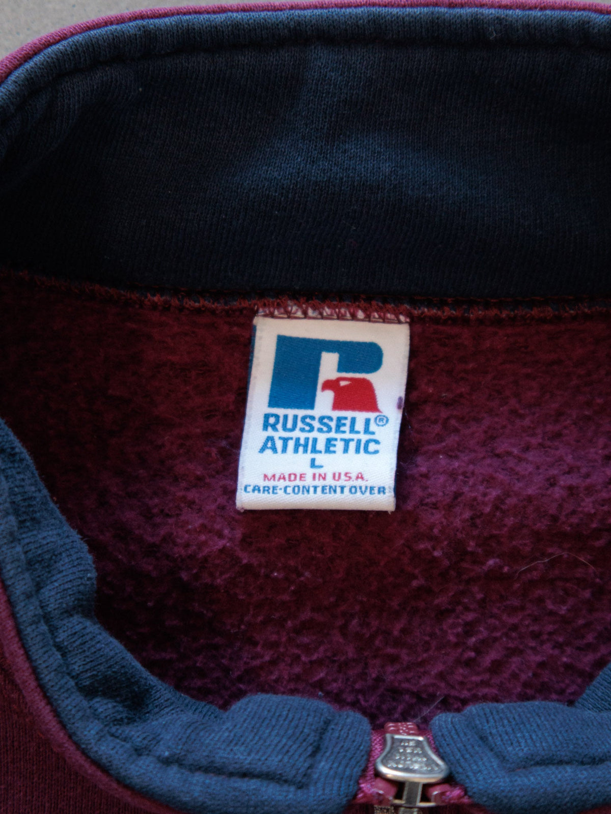 Vintage 90s Red Russell Athletic Quarter Zip (L)