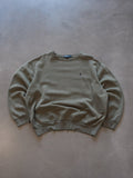 Vintage Green Polo Ralph Lauren Sweatshirt (XL)