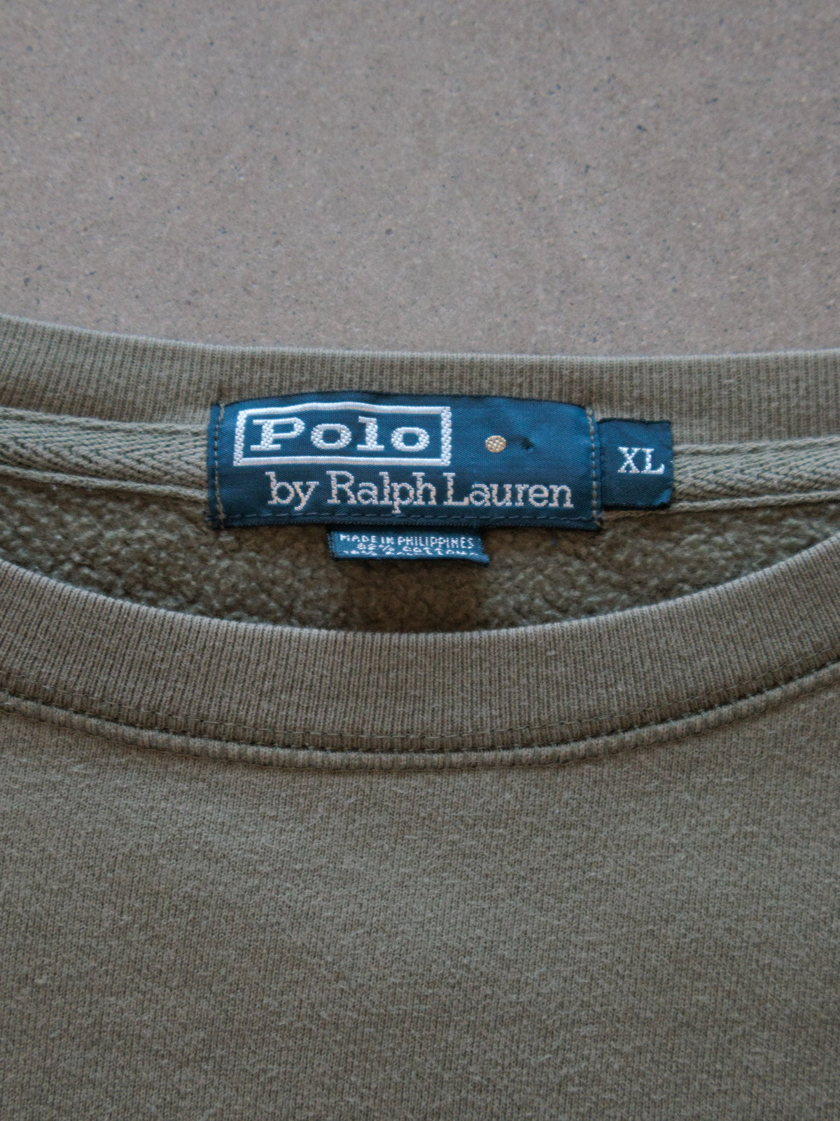 Vintage Green Polo Ralph Lauren Sweatshirt (XL)
