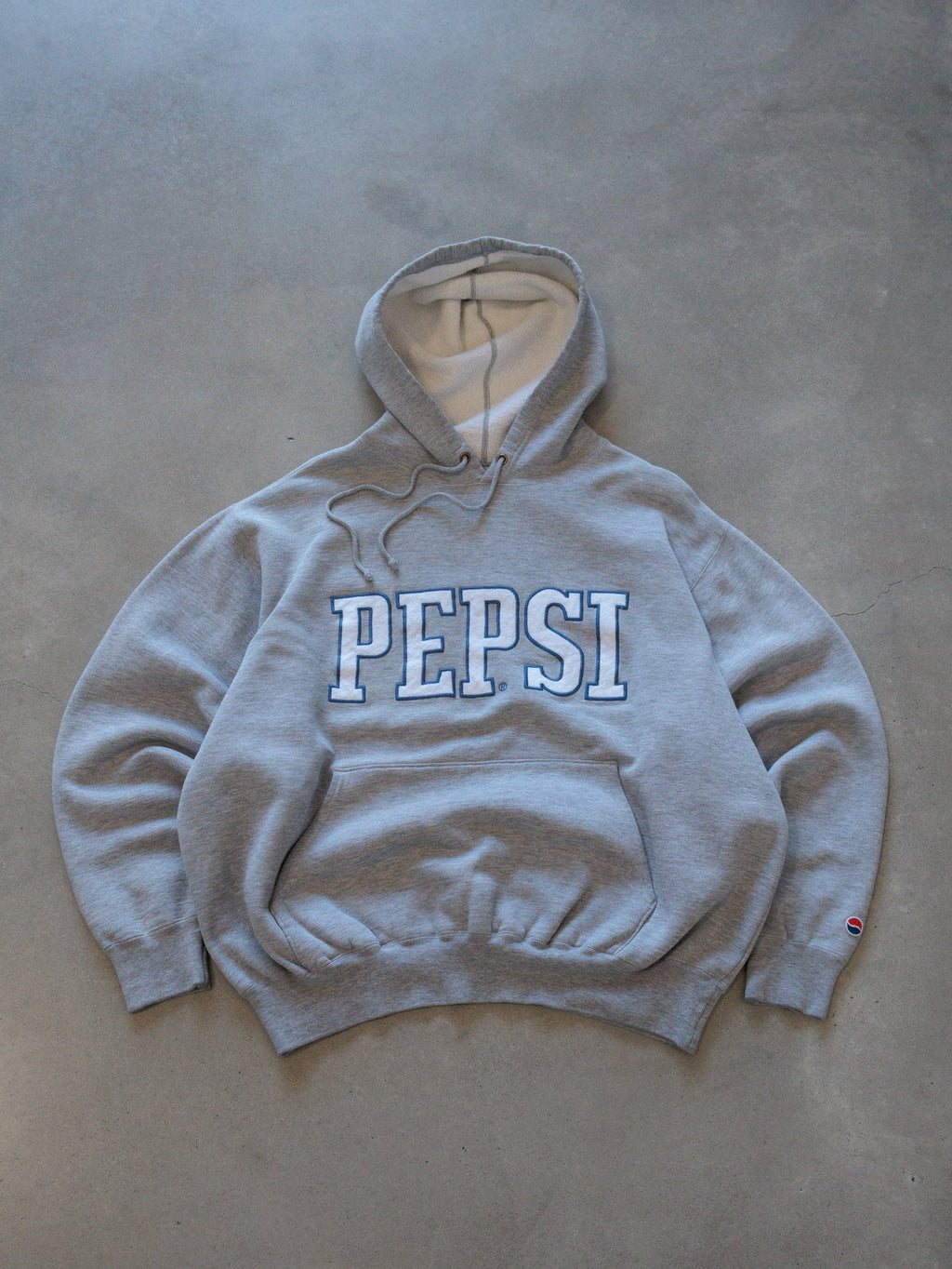 Vintage Grey Pepsi Hoodie (2XL)