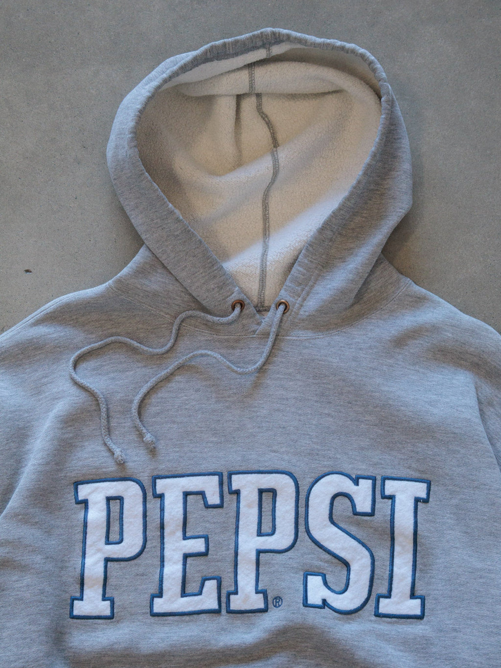 Vintage Grey Pepsi Hoodie (2XL)