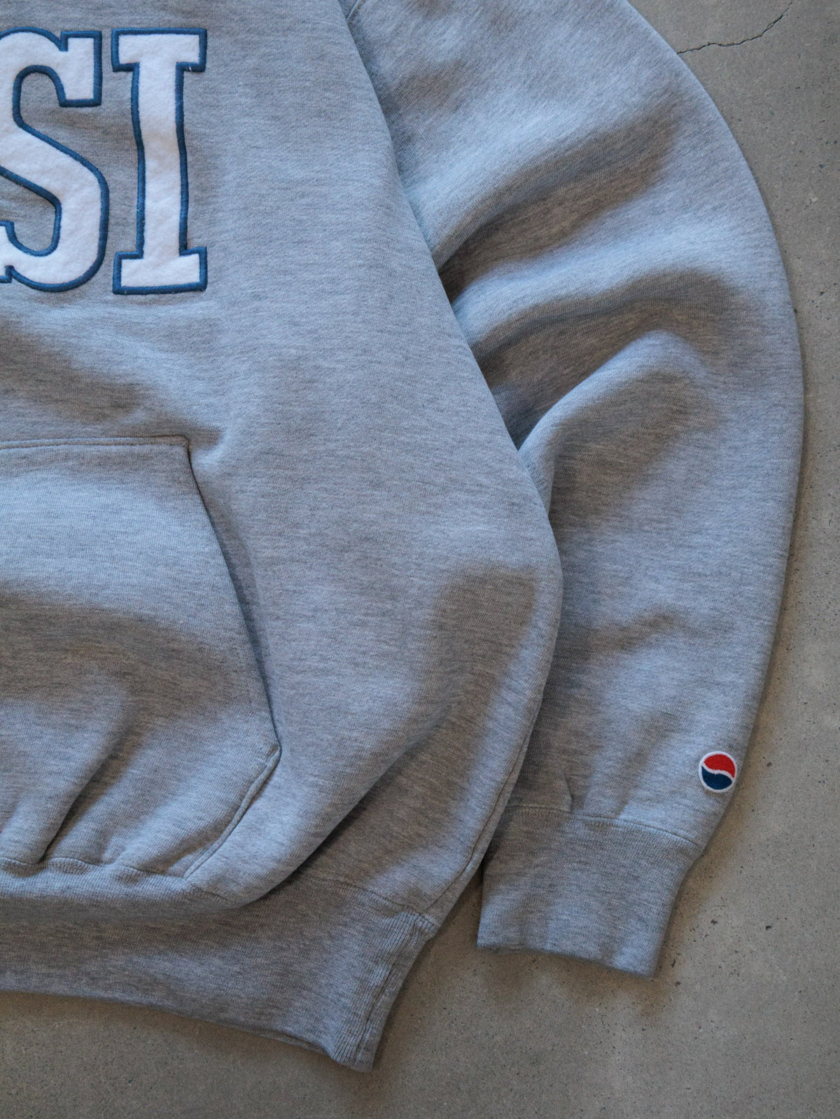 Vintage Grey Pepsi Hoodie (2XL)