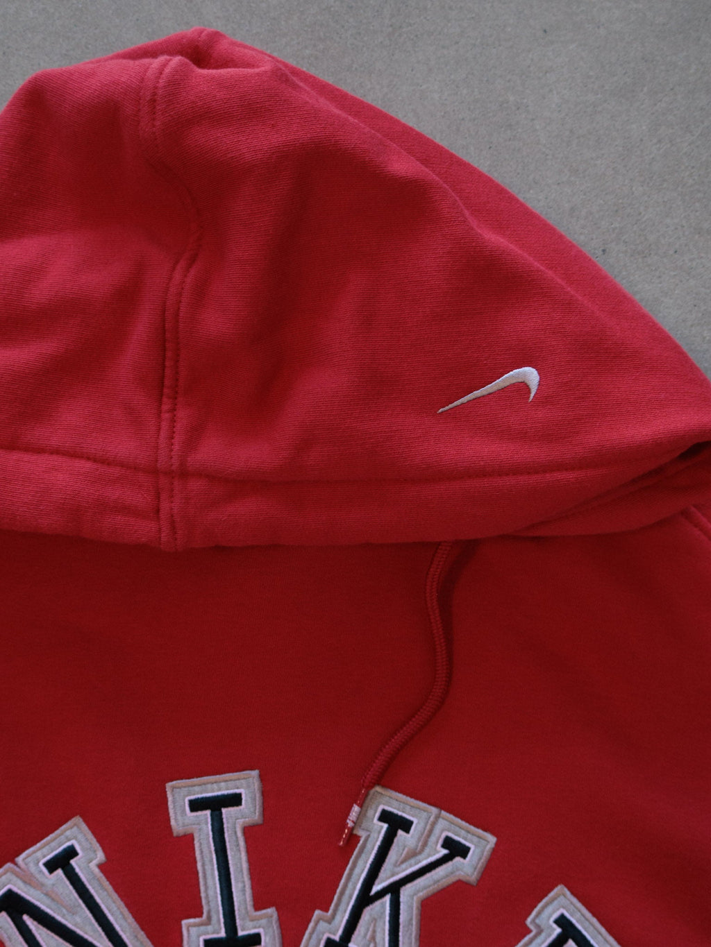 Vintage Red Nike Hoodie (XL)