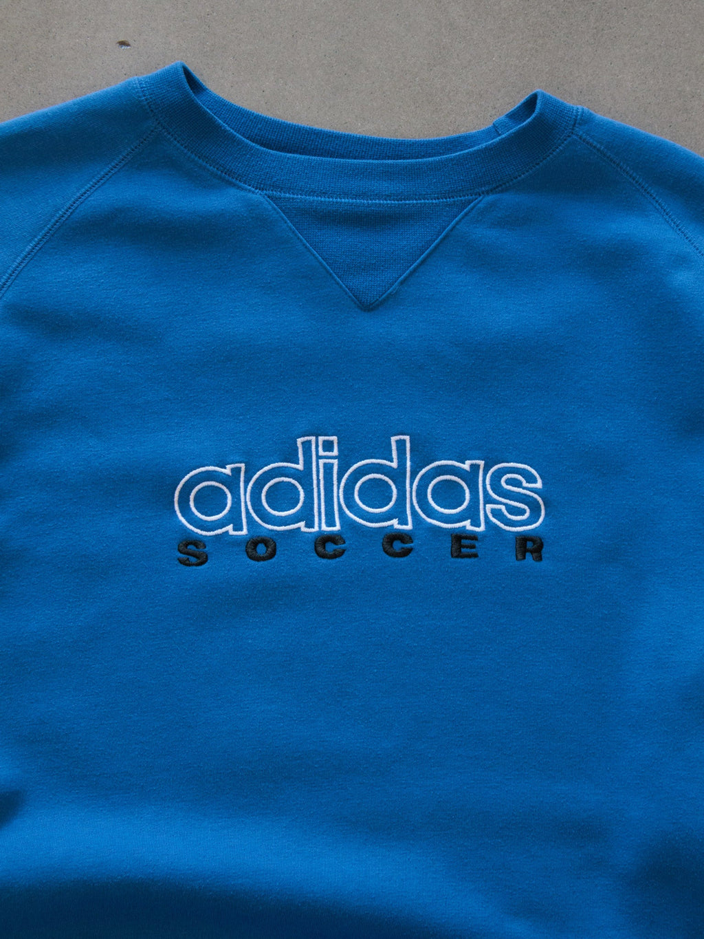 Vintage 90s Blue Adidas Soccer Sweatshirt (L)