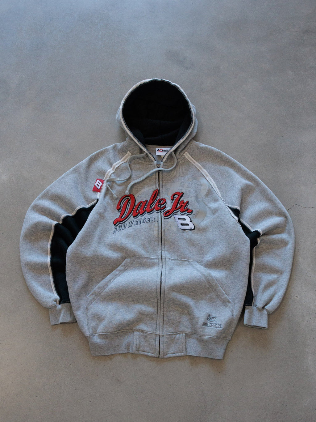 Vintage 00s NASCAR Dale Jr. Budweiser Full Zip Hoodie (M)