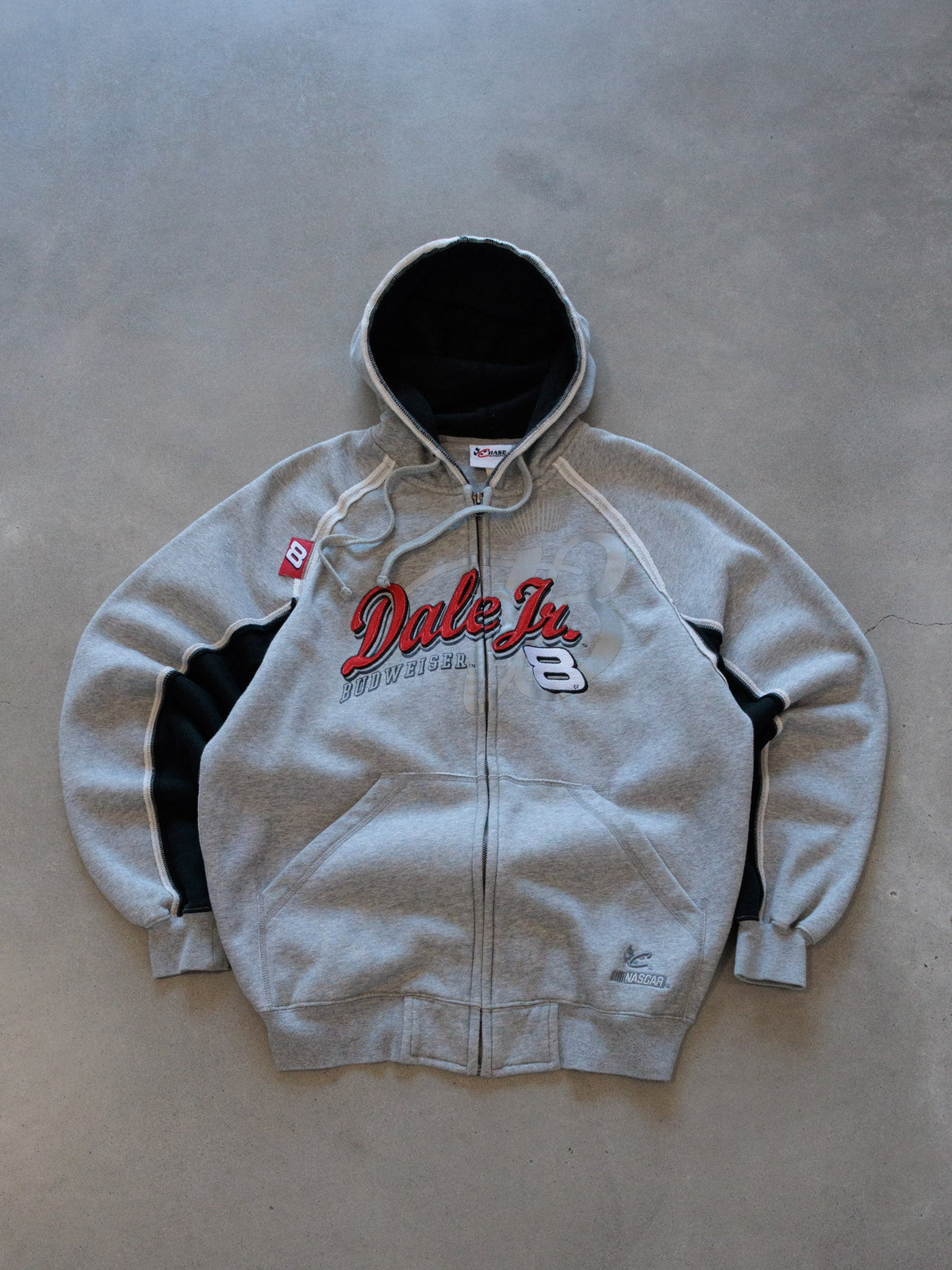 Vintage 00s NASCAR Dale Jr. Budweiser Full Zip Hoodie (M)