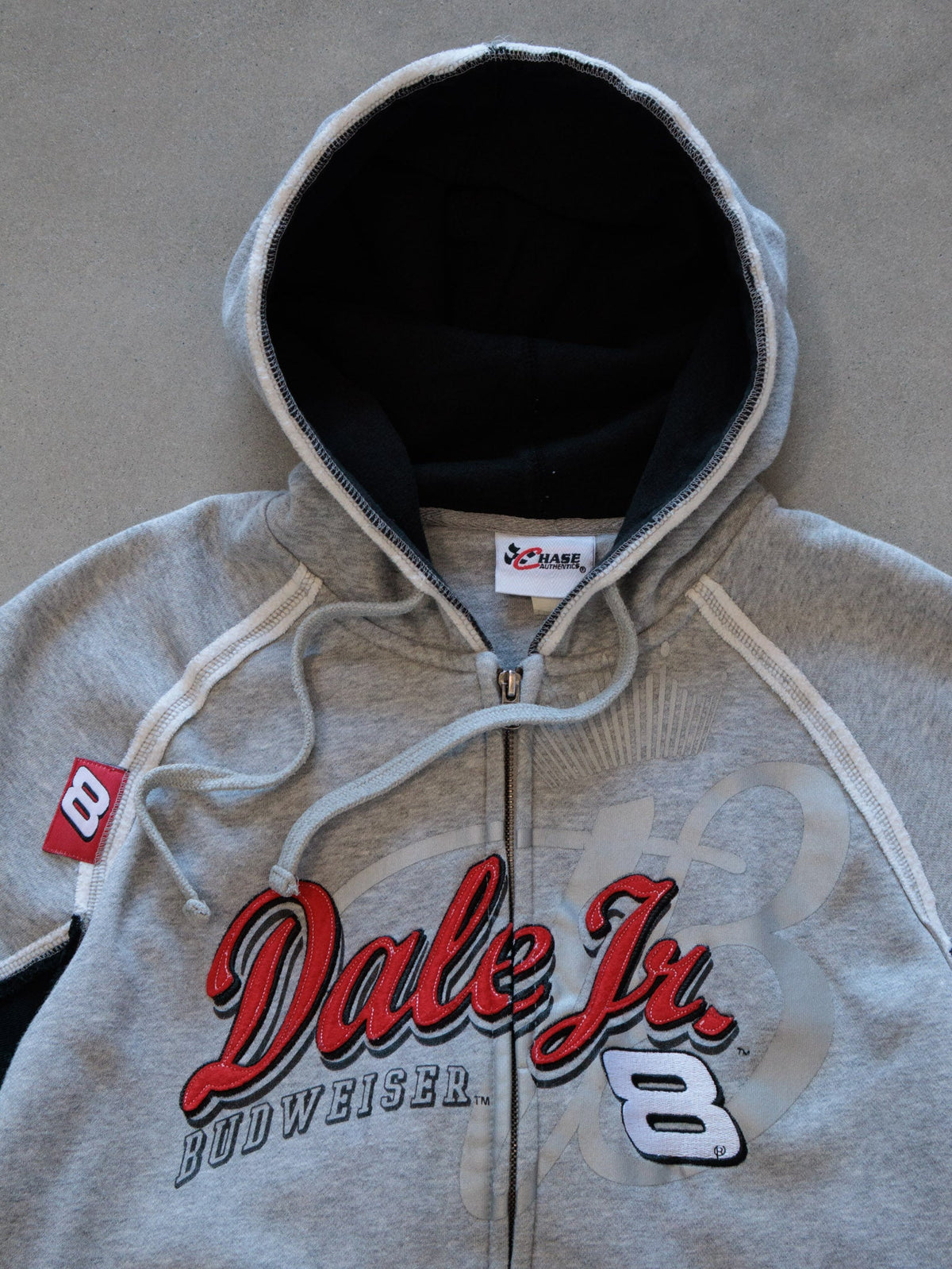 Vintage 00s NASCAR Dale Jr. Budweiser Full Zip Hoodie (M)