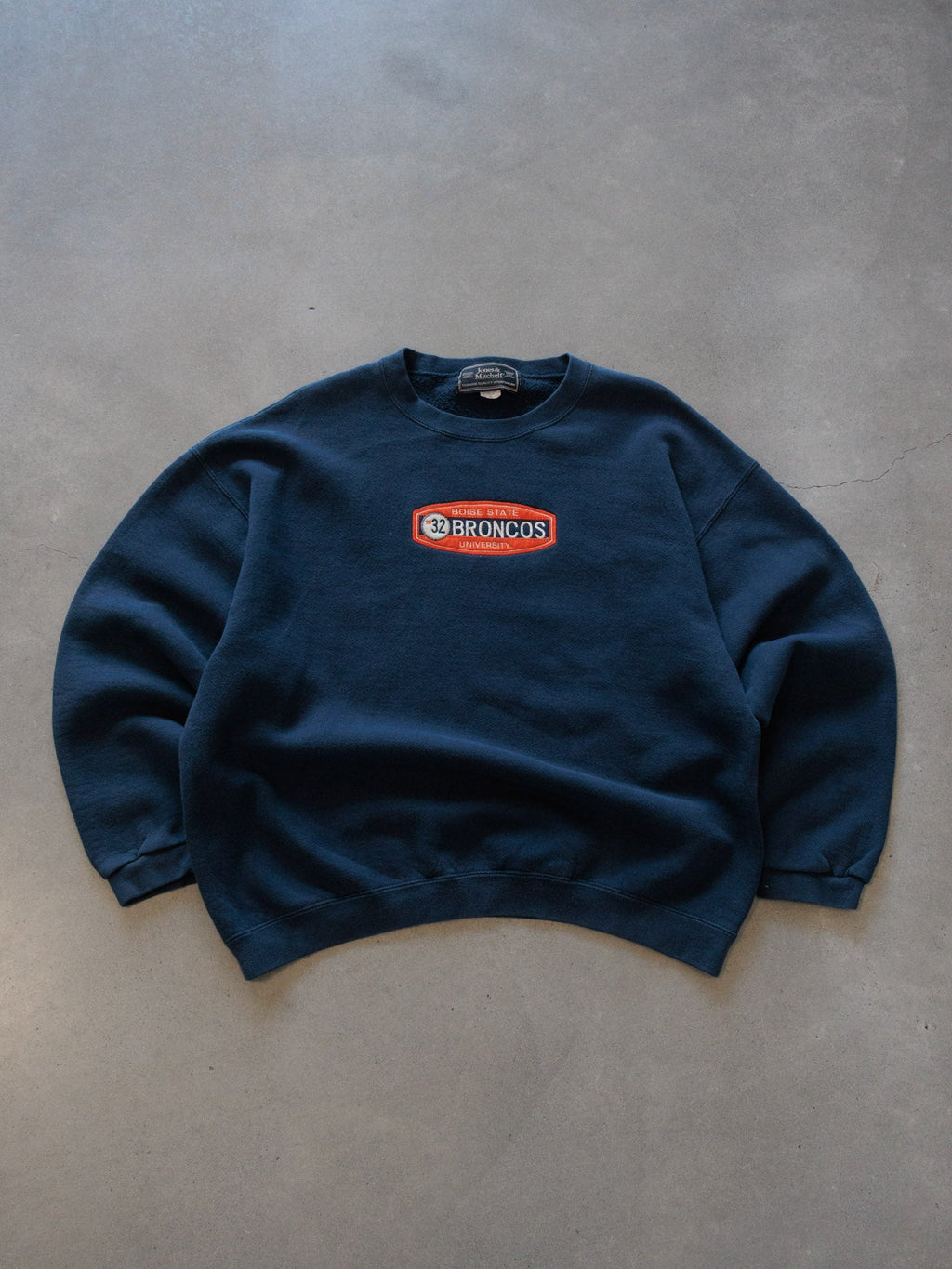 Vintage 90s Navy Boise State Broncos Sweatshirt (XL)