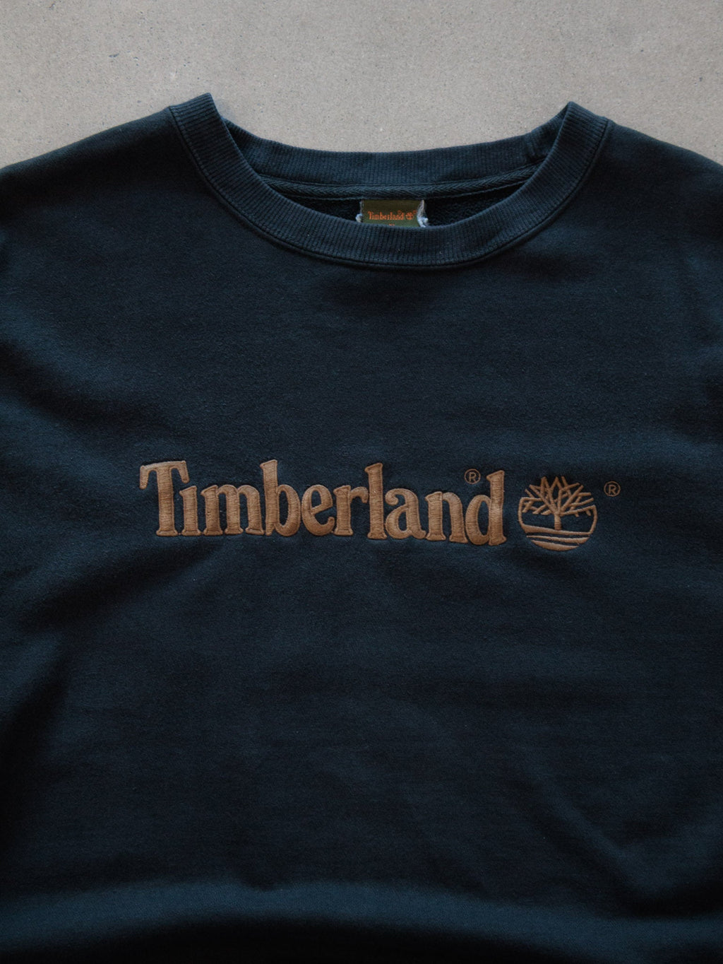 Vintage Black Timberland Sweatshirt (XL)