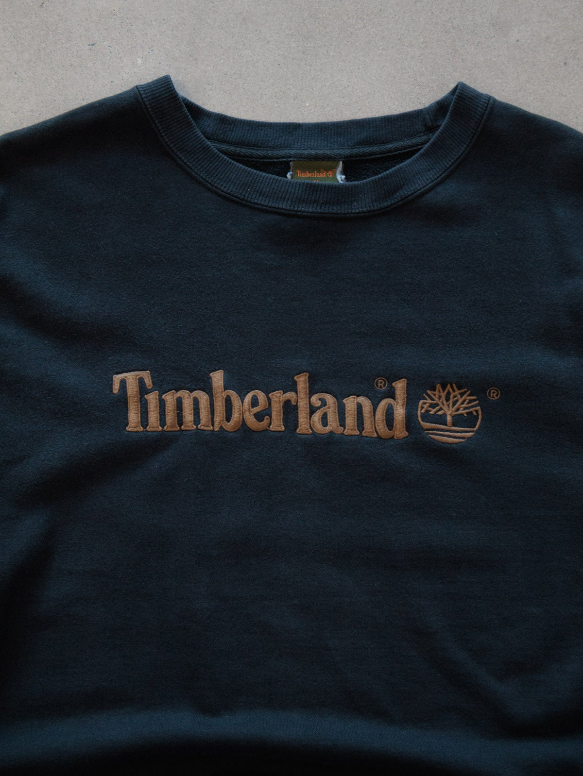 Vintage Black Timberland Sweatshirt (XL)