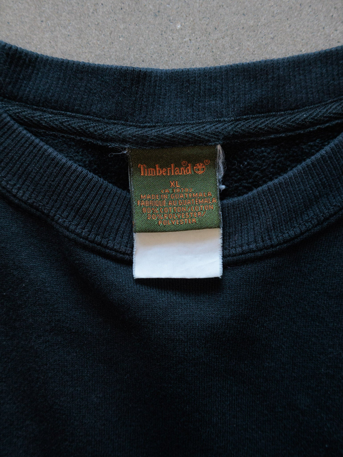 Vintage Black Timberland Sweatshirt (XL)