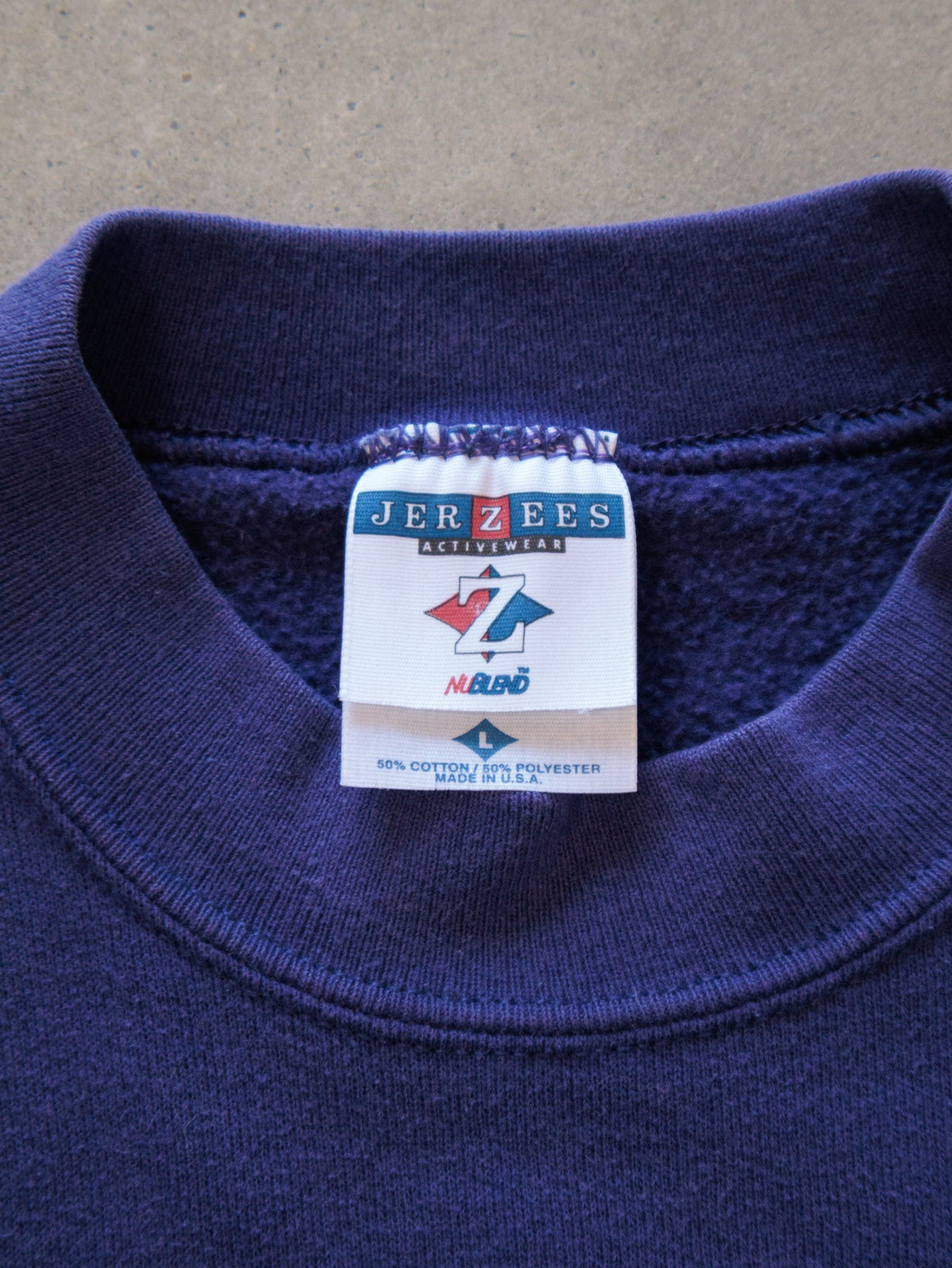 Vintage 90s Purple Mardi Gras Masquerade New Orleans Sweatshirt (L)