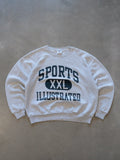 Vintage 90s Grey Sports Illustrated Slogan Sweatshirt (XL)