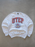 Vintage 90s Grey UTEP Miners Sweatshirt (M)