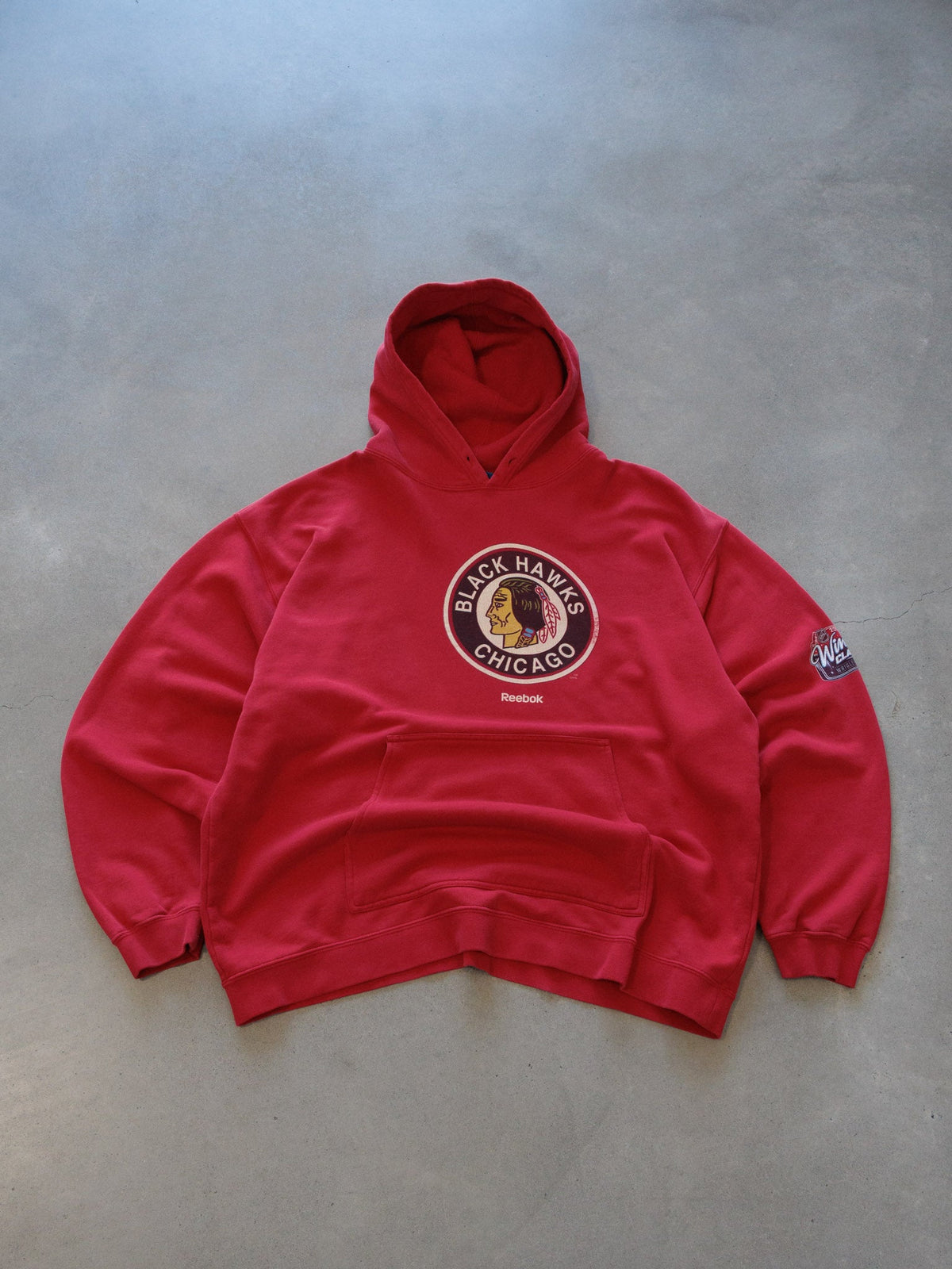 Vintage 2009 Reebok Chicago Blackhawks Winter Classic Hoodie (XL)