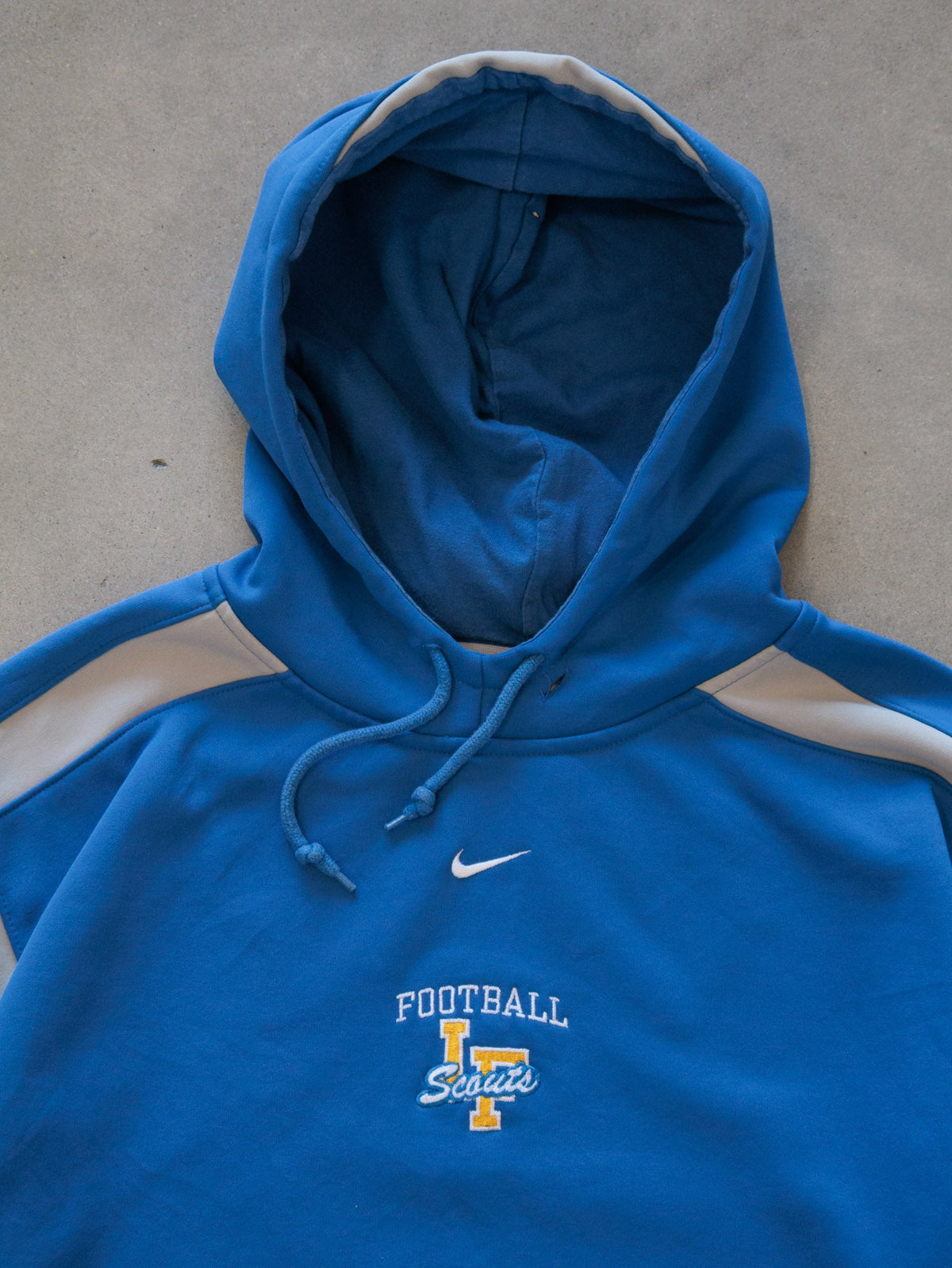 Vintage 00s Blue Nike IF Scouts Football Hoodie (L)