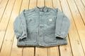Vintage 1990s Carhartt Grey Blanket Lined Chore Barn Coat Jacket Men's XL / 90s Workwear / Outerwear / Distressed Sun Faded