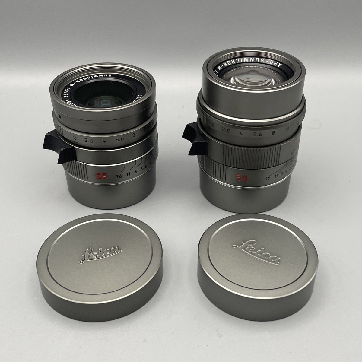 Leica M-P Titanium Set (Typ 240) 28mm F2 ASPH 50mm F2 APO - 10976 Mint Condition - RARE