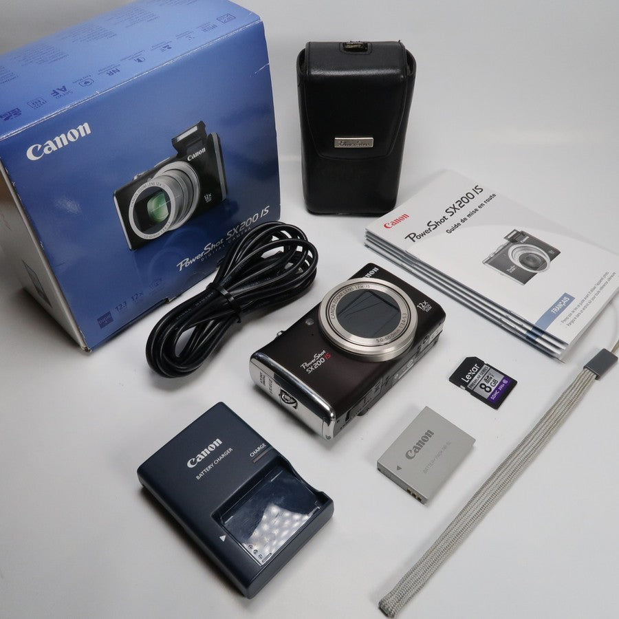 Canon PowerShot SX200 IS 12.1MP 12x Digital Camera Brown