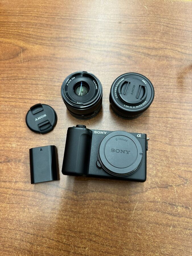 Sony Alpha ZV-E10 II Mirrorless Camera with SEL35F18 35mm & SELP16502 16-50mm Lens