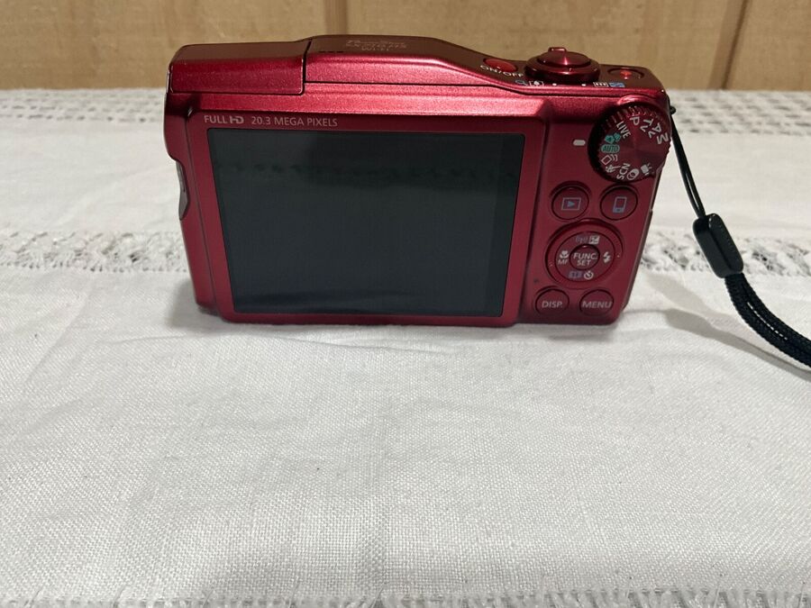 Near Mint Canon PowerShot SX710HS Wi-Fi Camera 20.3MP 30X Optical Zoom Red