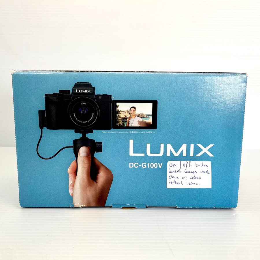 Panasonic Lumix DC-G100V Digital Camera + Box, Accessories