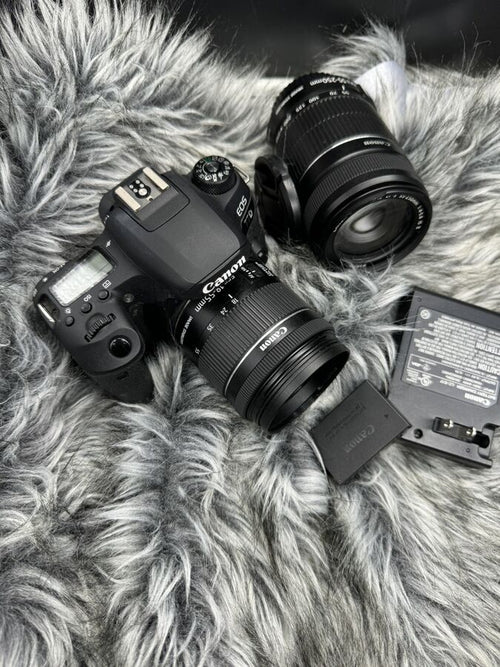 Canon EOS 77D 24.2 MP Digital Slr Camera with ef-s 18-55mm + EF-S 55-250mm Lenses