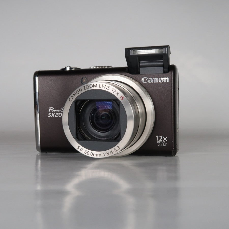 Canon PowerShot SX200 IS 12.1MP 12x Digital Camera Brown